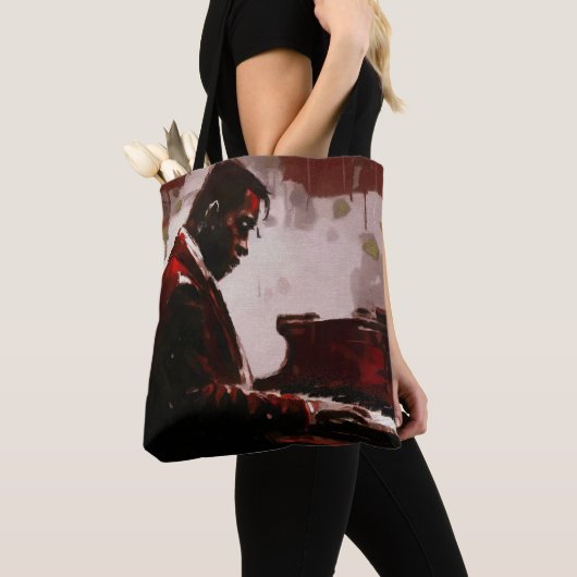 Late night bar pianist tote bag (Dichtbij)