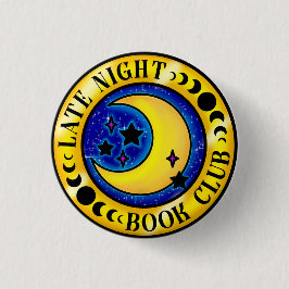 Late Night Book Club Badge Ronde Button 3,2 Cm