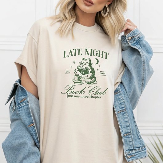 Late Night Book Club Nog een hoofdstuk T-shirt