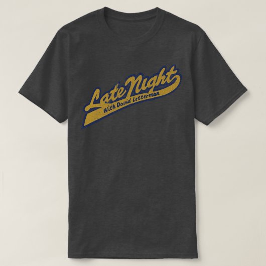 Late Night David Letterman T-shirt (Design voorkant)