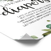 Late Night Diapers Baby shower Game Sign Poster (Hoek)