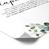 Late Night Diapers Baby shower Game Sign Poster (Hoek)