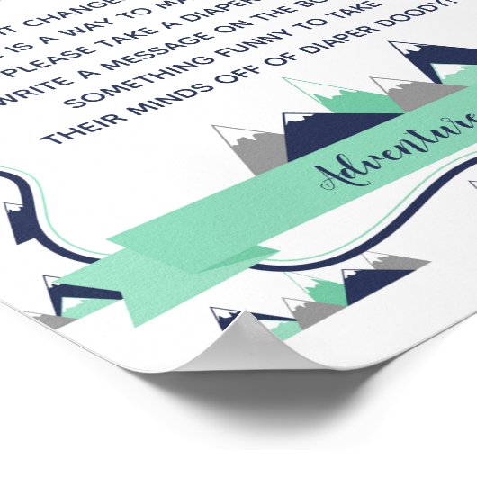 Late Night Diapers Game Sign Poster (Hoek)