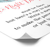 Late night diapers girl baby shower elephant sign poster (Hoek)