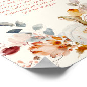 Late night Diapers Little pumpkin Baby Shower Sign Poster (Hoek)