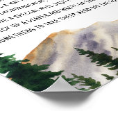 Late Night Diapers Mountains Baby shower Games Poster (Hoek)