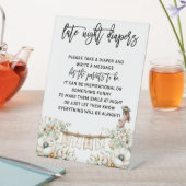 Late night diapers reclamebord met voetstuk (Insitu)