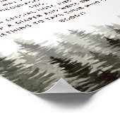 Late Night Diapers Woodland Baby shower Games Poster (Hoek)