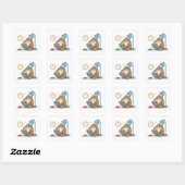 Late Night | Kantoor Miereneter Vierkante Sticker (Vel)