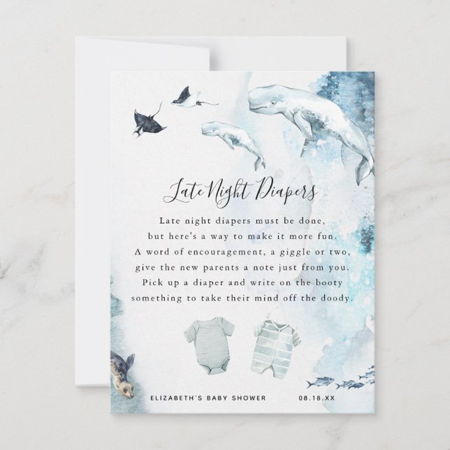 Late Night Luier | Baby Shower Spel (Voorkant)