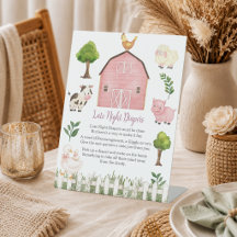 Late Night Luier Boerderij Dieren Baby Shower