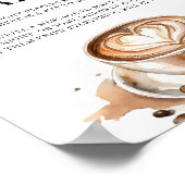 Late Night Luier Coffee Baby Shower  Poster (Hoek)