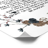 Late Night Luier spelletjes winterberry rustieke b Poster (Hoek)