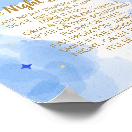 Late Night Luier Twinkle Twinkle Little Star Poster (Hoek)