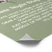 Late Night Luier Winter baby in bloei Poster (Hoek)