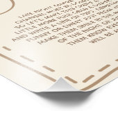 Late Night Luiers Beer Baby shower teken Foto Afdruk (Hoek)