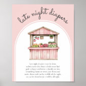 Late Night Luiers Boeren Markt Baby shower Game Poster (Voorkant)