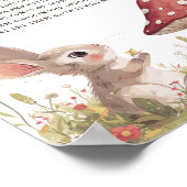 Late Night Luiers Bunny Baby shower Poster (Hoek)