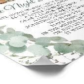 Late Night Luiers Woodland Baby shower Poster (Hoek)