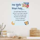 " late night luiper duty blue baby shower game " poster (Keuken)
