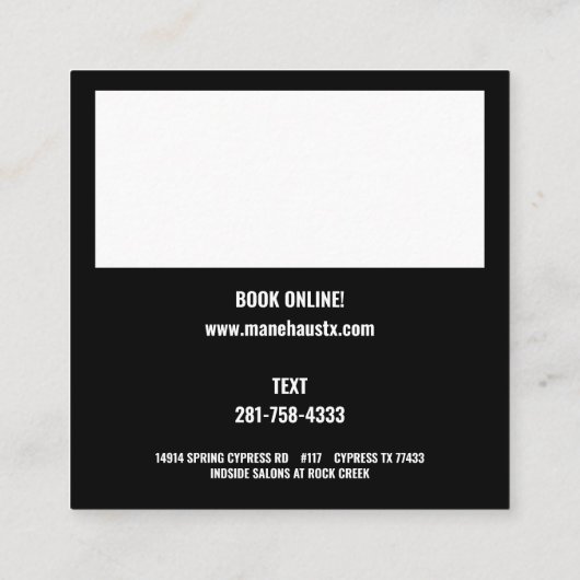 Late Night Miami Vierkante Visitekaartje (Achterkant)