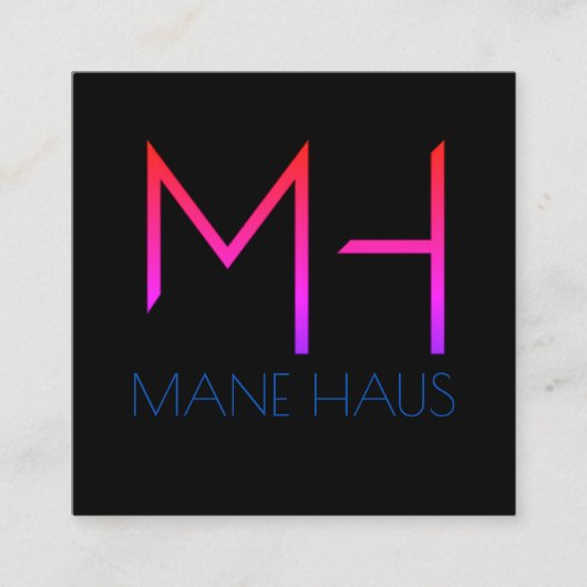 Late Night Miami Vierkante Visitekaartje (Voorkant)