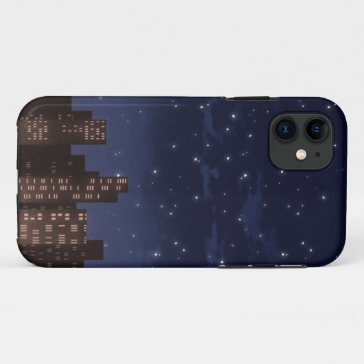 Late Night Sky Telefoon Case-Mate iPhone Case (Achterkant (horizontaal))