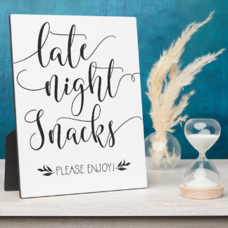 Late Night Snacks Favor Bord Fotoplaat