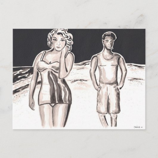 Late Night Walk briefkaart (Voorkant)