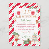 Late Notice van Elf Late Notify Personalize Kaart (Voorkant / Achterkant)