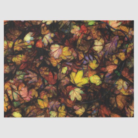 Late oktober Leaves Tissuepapier (Voorkant)