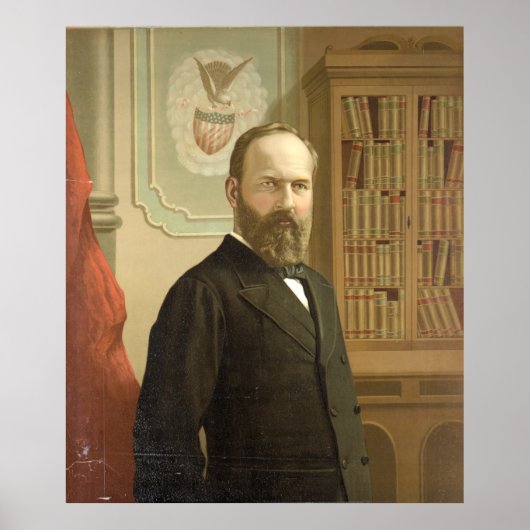 Late President James A. Garfield door G.F. Gilman Poster (Voorkant)