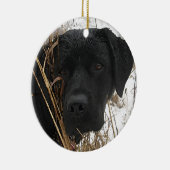 Late Season Hunt - Black Lab - Labrador Keramisch Ornament (Rechts)