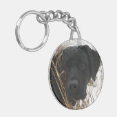 Late Season Hunt - Black Lab - Labrador Sleutelhanger (Voorkant Links)