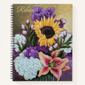 "Late Summer Bouquet" Custom Floral Journal Notitieboek (Voorkant)