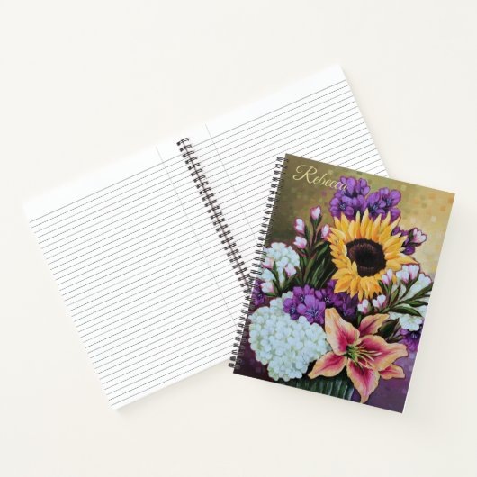 "Late Summer Bouquet" Custom Floral Journal Notitieboek (Binnen)