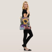 "Late Summer Bouquet" Floral Canvas tas (Op model)