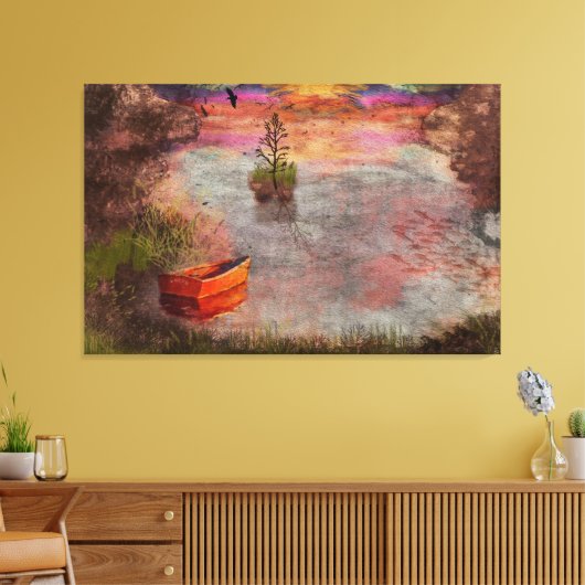 Late Summer Eve in Lambshire Cove Canvas Afdruk (Insitu (Woonkamer))