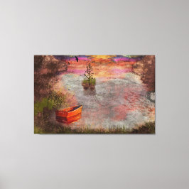 Late Summer Eve in Lambshire Cove Canvas Afdruk