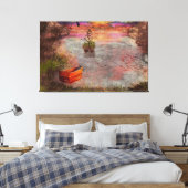 Late Summer Eve in Lambshire Cove Canvas Afdruk (Insitu (Slaapkamer))