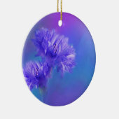 Late Summer Flower Blue Paarse Cornflower Keramisch Ornament (Rechts)