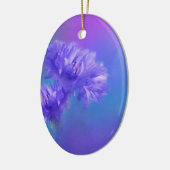 Late Summer Flower Blue Paarse Cornflower Keramisch Ornament (Links)