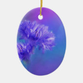 Late Summer Flower Blue Paarse Cornflower Keramisch Ornament (Voorkant)