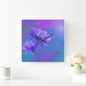 Late Summer Flower Blue Paarse Cornflower Vierkante Klok (Huis)