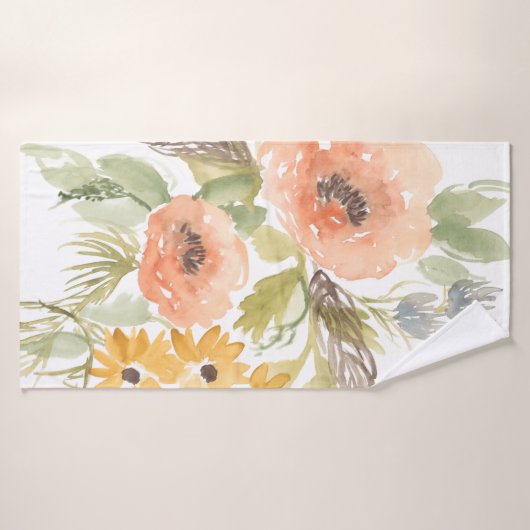 Late Summer Flowers I Badhanddoek (Badhanddoek)