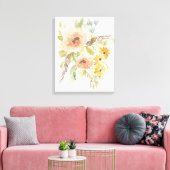 Late Summer Flowers I Canvas Afdruk (Insitu (Woonkamer))