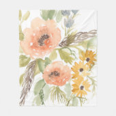 Late Summer Flowers I Fleece Deken (Voorkant)