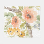 Late Summer Flowers I Fleece Deken (Voorkant (Horizontaal))