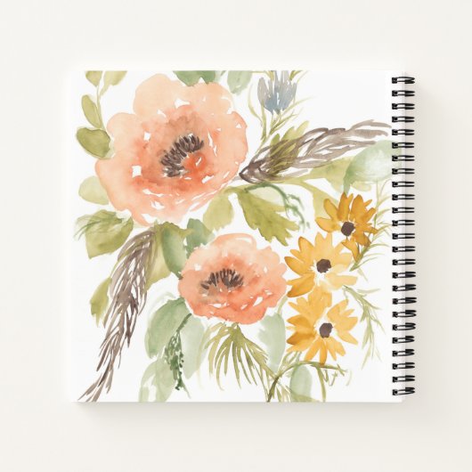 Late Summer Flowers I Notitieboek (Achterkant)