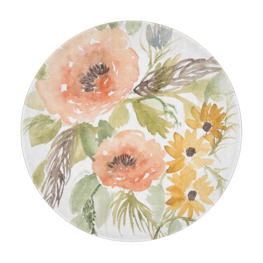 Late Summer Flowers I Snijplank (Voorkant)